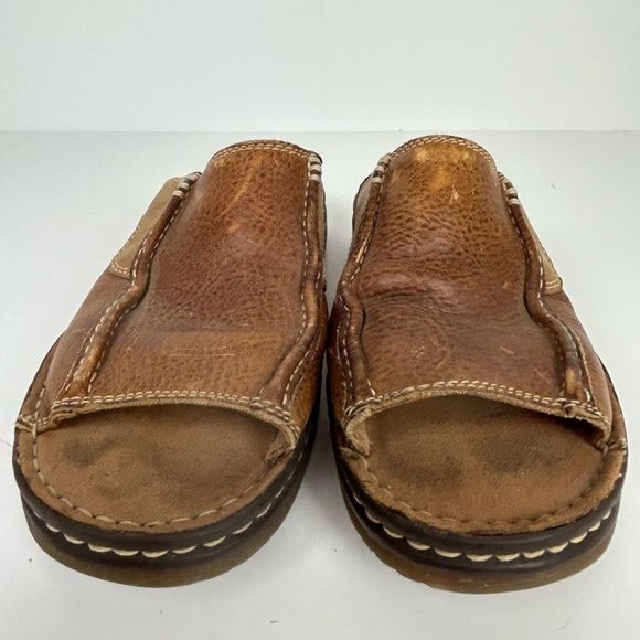 Dr. Martens Doc sandals mens size 9 slides brown leather slip on - Picture 5 of 15